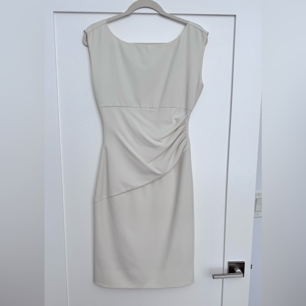 Diane Von Furstenberg Cream One Shoulder Dress size 4